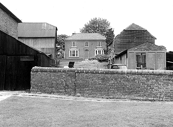 Bury Farm and farmhouse - photograph from the Historic Environment Record